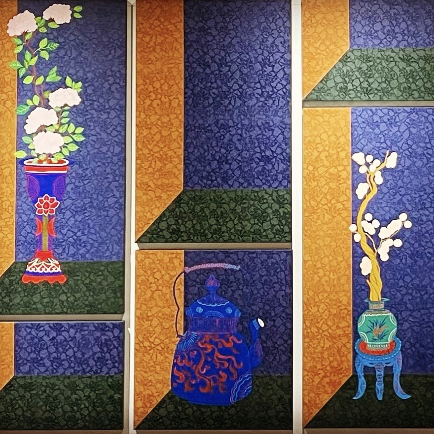 나의 책가도 — 능화지 위에 재구성한 책가도